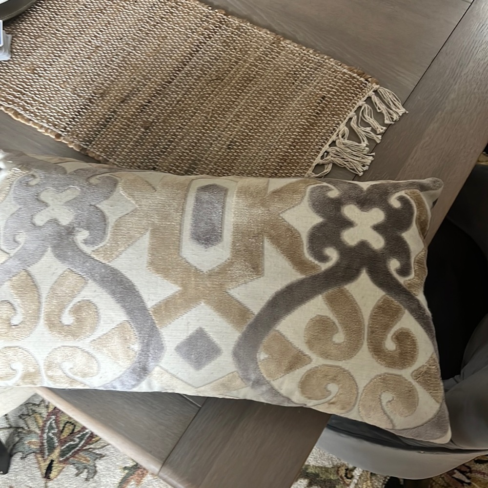 Embroidered Throw pillow